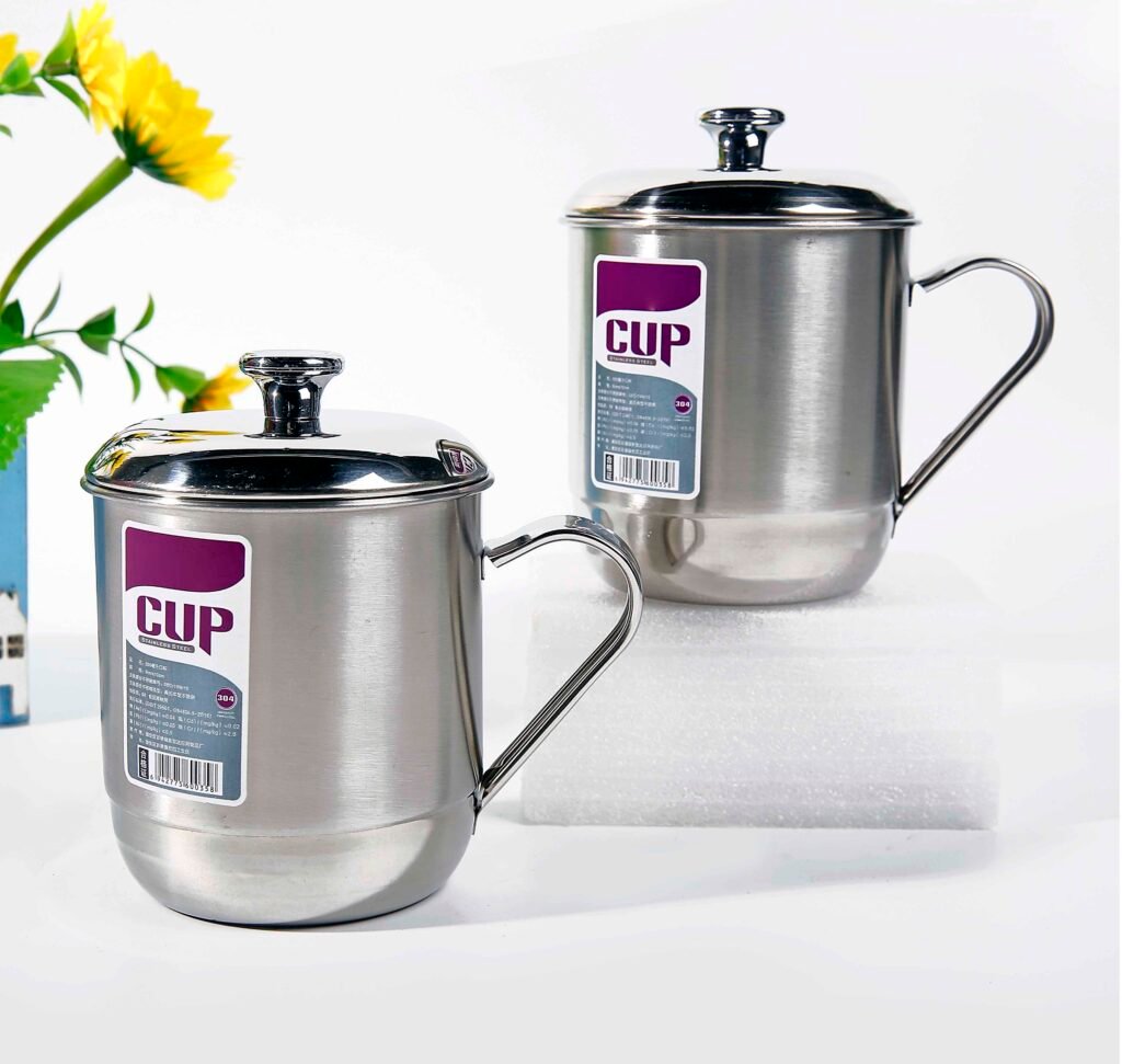 Stainless Steel Drinking Cup 500ml 9 10 6 [CP020368]