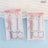 C017 Eyebrow Scissors and Tweezers Set
