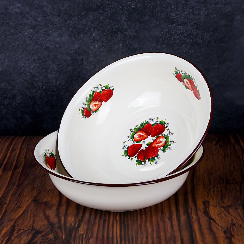 Enamel Soup Basin 26 [CP04383]