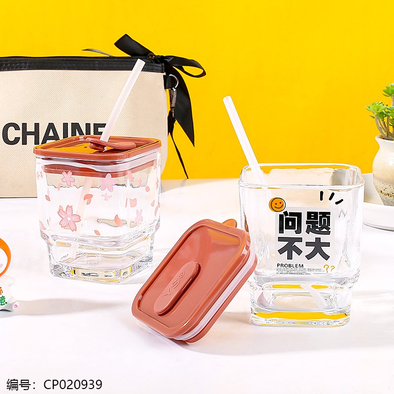 Glass Straw Tumbler SY-174 48 [CP020939]